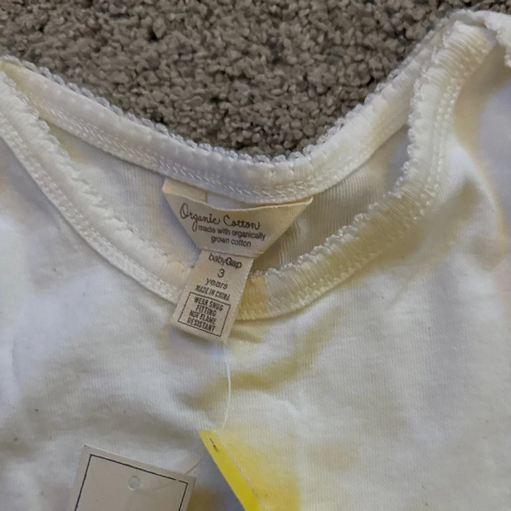 GAP Kids Hedgehog Pajama Set - White and Pink